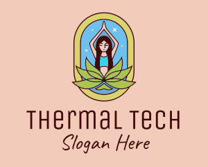 Lotus Yoga Instructor  logo design