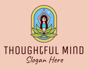 Lotus Yoga Instructor  logo design