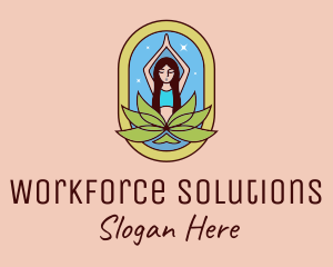 Lotus Yoga Instructor  logo design