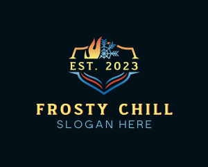 Hot Cold Ventilation logo design