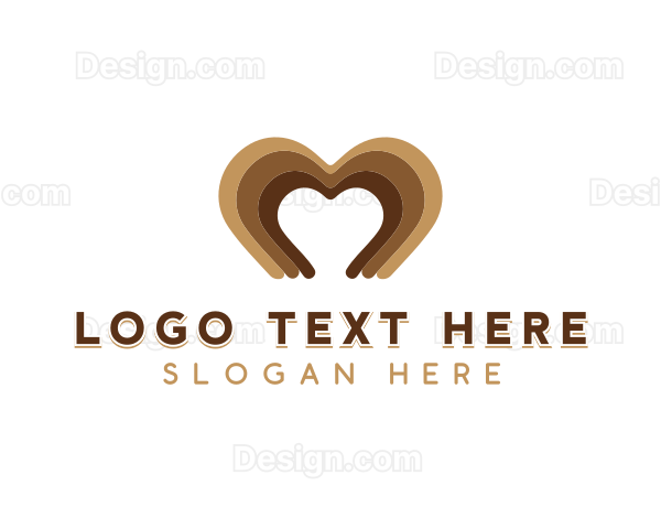 Heart Chocolate Dessert Logo