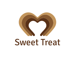 Brown Heart logo design