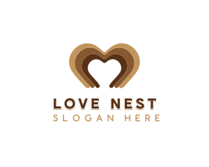 Heart Chocolate Dessert logo design