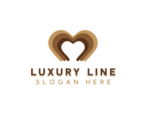 Heart Chocolate Dessert logo design