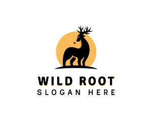 Wild Elk Sun logo design