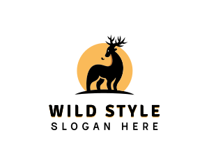 Wild Elk Sun logo design