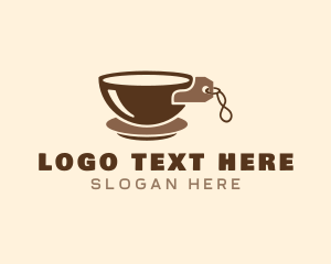 Brew - Coffee Mug Price Tag logo design