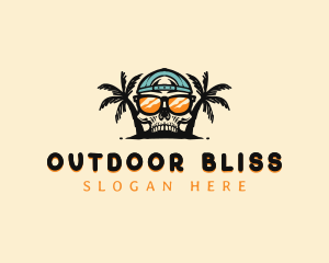 Summer Skull Island logo design