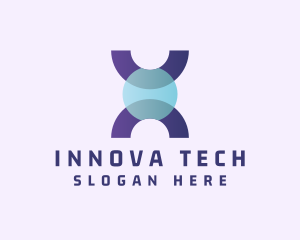 Fintech Startup Letter X logo