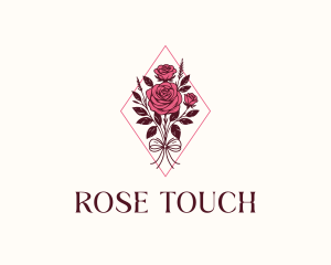 Floral Rose Bouquet logo