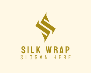 Geometric Gold Letter S  logo design