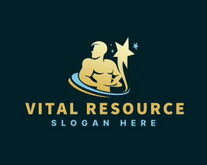 Star Human Resource Man logo design