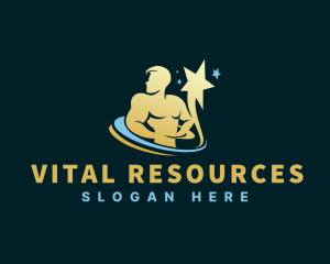 Star Human Resource Man logo design