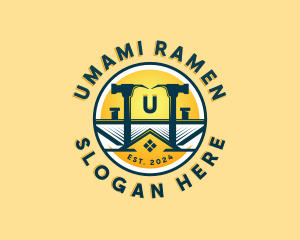 Hammer Renovation Roofing logo design