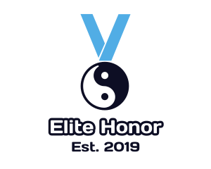 Chinese Yin & Yang Medal logo design