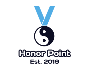 Chinese Yin & Yang Medal logo design