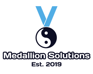 Chinese Yin & Yang Medal logo design