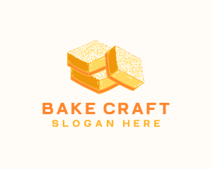 Lemon Bar Dessert Baking logo design