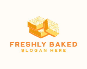 Lemon Bar Dessert Baking logo design