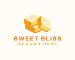 Lemon Bar Dessert Baking logo design