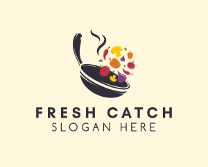 Healthy Fresh Cuisine logo design