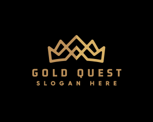 Gold King Crown logo design