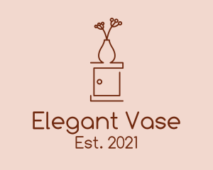 Flower Vase Cabinet logo design