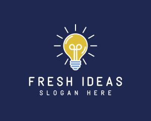 Light Bulb Idea logo design