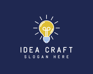 Light Bulb Idea logo design