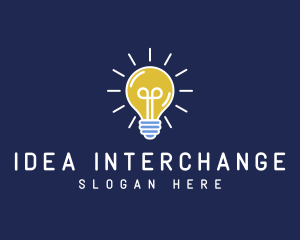 Light Bulb Idea logo design