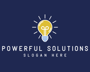 Light Bulb Idea logo design