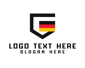 German Letter G Flag logo