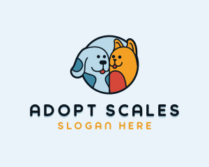 Happy Dog Cat logo design