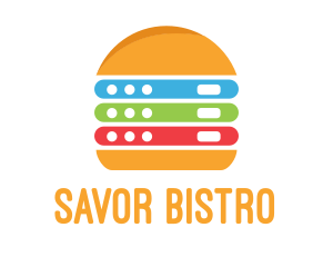 Computer Server Burger logo