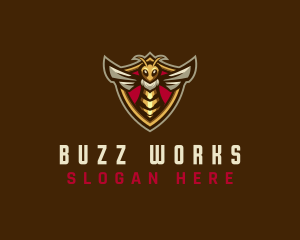 Bee Sting Shield logo design