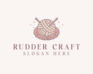 Hands Crochet Yarn logo design