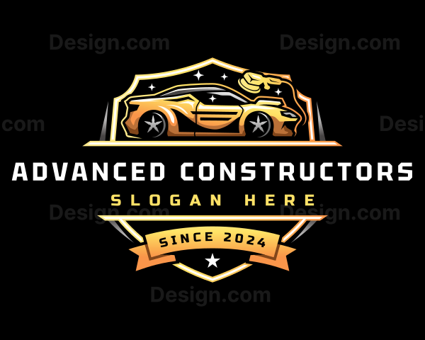 Detailing Car Maintenance Logo