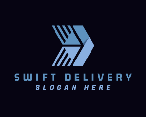 Logistic Arrow Delivery Express logo design