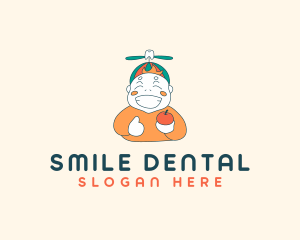 Smiling Kid Cartoon logo design