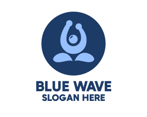 Blue Yoga Trainer logo