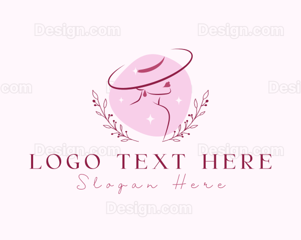 Hat Beauty Fashion Logo