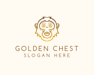 Golden Monkey Face logo design