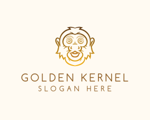 Golden Monkey Face logo design