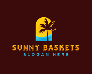 Sunny Beach Travel logo design
