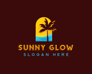 Sunny Beach Travel logo design