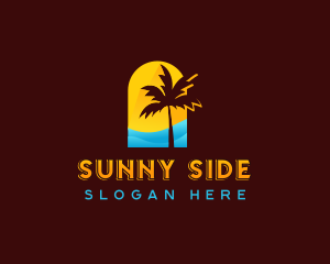 Sunny Beach Travel logo design