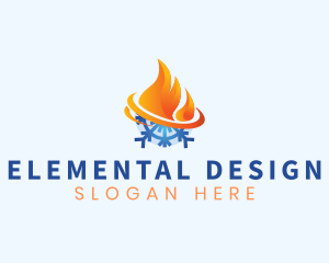 Fire Ice Element logo