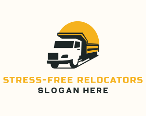 Trailer Truck Vehicle logo design