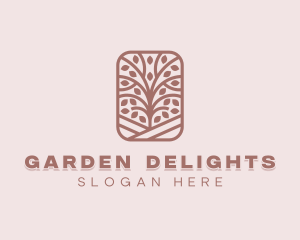 Nature Tree Gardening logo design