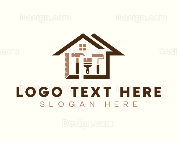 House Builder Renovation Logo